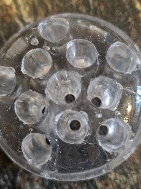 Clear Glass Flower Frog Floral Stem Holder - Home Accents